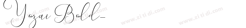 Yozai Bold字体转换